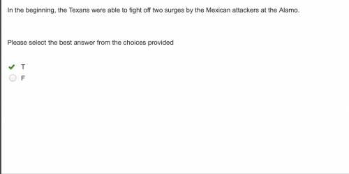 In the beginning, the Texans were able to fight off two surges by the Mexican attackers at the Alamo