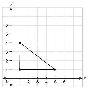 What is the area of this triangle in the coordinate plane?  5 units² 6 units² 7 units² 12 units²