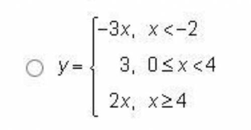 Which piecewise relation defines a function?