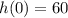 h(0)=60