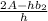 \frac{2A-hb_{2} }{h}