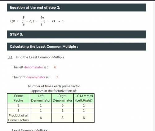 -5/6e-2/3e=24
Ik the answer is -16 cuz i guessed but now I gotta show my work...