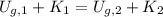 U_{g,1}+K_{1} = U_{g,2}+K_{2}