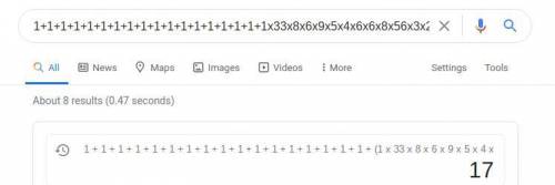 Whats 1+1+1+1+1+1+1+1+1+1+1+1+1+1+1+1+1+1x33x8x6x9x5x4x6x6x8x56x3x24x7x8x0