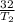 \frac{32}{T_{2} }