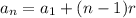 a_n=a_1+(n-1)r