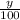 \frac{y}{100}