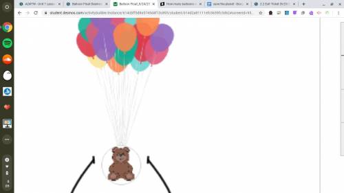 How many balloons will it take to float a toy bear that weighs 350 grams