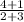 \frac{4+1}{2+3}