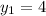 y_{1} = 4