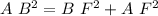 A\ B^2 = B\ F^2 + A\ F^2