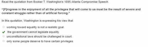 “[P]rogress in the enjoyment of all the privileges that will come to us must be the result of severe