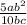 \frac{5ab^2}{10bc}