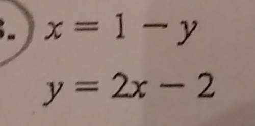 Solve the linear system by using substitution