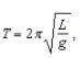 The time period t of a simple pendulum is given by the relation  t=2pi sq rt l/g , where