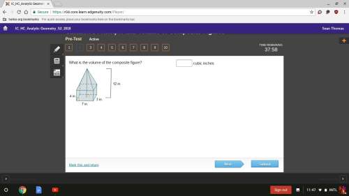 What is the volume of the composite figure? cubic inches