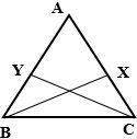 Iwill awardgiven: δabc, ab = ac x ∈ ac , y ∈ab ax = ay prove: bx = cy m∠abc = m∠acb △abx≅△ by