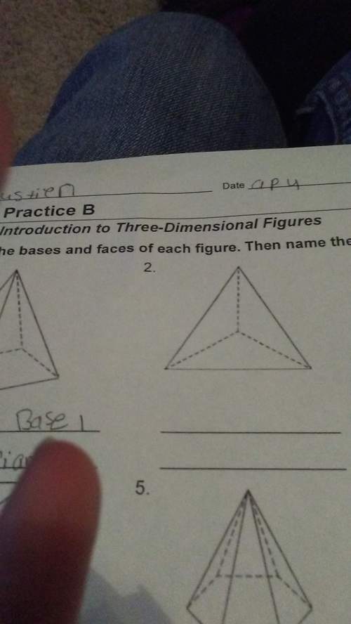 How to identify the bases and faces of each figure then name the figure