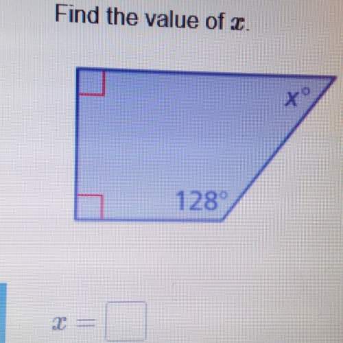 Can someone me find the value of x