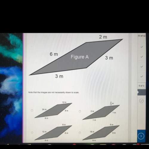 What figure is a dilation of figure a by a factor of three