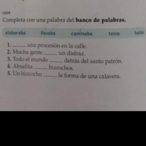 Completa con una palabra del banco de palabras.