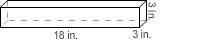 What is the volume of the right prism?  in3