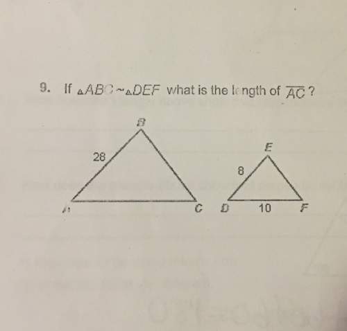 If abc ~ def what is the length of ac?