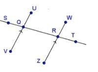 The following is an incomplete paragraph proving that ∠wrs ≅ ∠vqt given the information in the figur