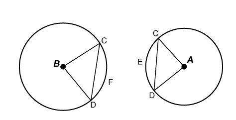 Me asap find the area of segment cfd given the following informa