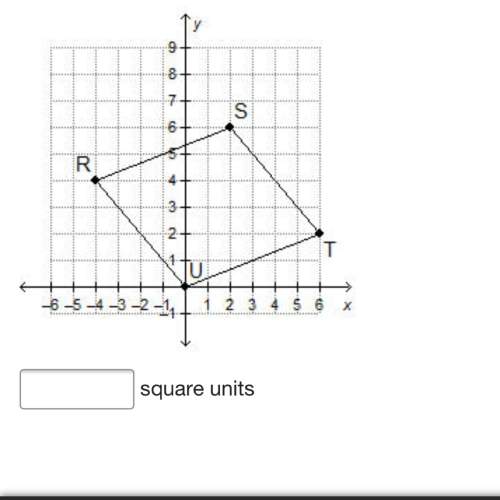 What is the area of parallelogram rstu?