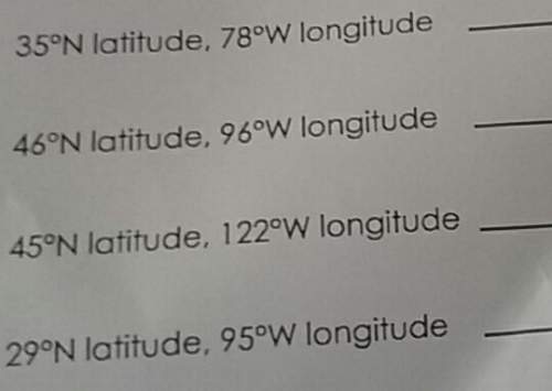 359n iatitude. 78ew longitude45°n latitude, 96°w longitude45°n latitude. 122%w longitude
