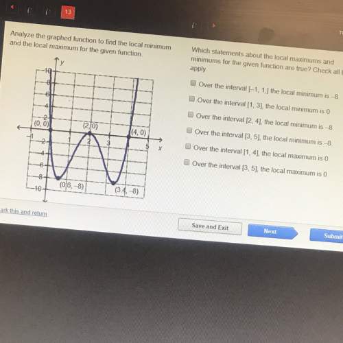 Which statements about the local minimum are true for the given functions