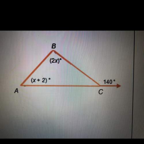 In abc, what is the measure of angle b? i think it’s 46.