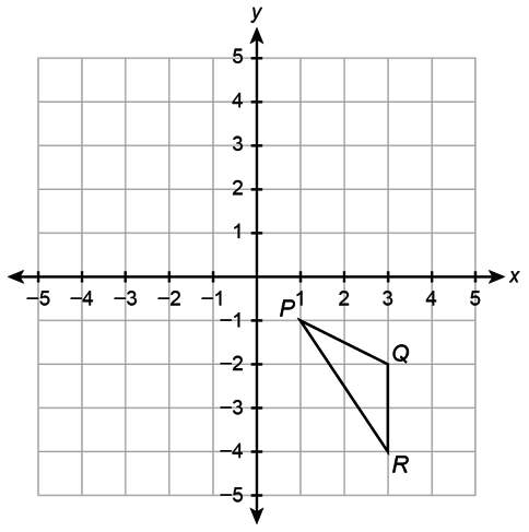 (a) draw the image of pqr after a rotation of 180° about the origin. label the image p'q'r' .