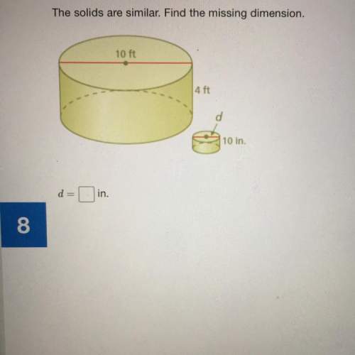 The solids are similar. find the missing dimension.