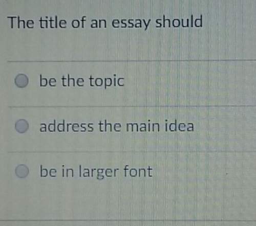 The title of an essay shouldbe the topicaddress the main idea2 be in larger font