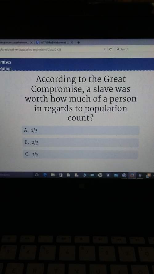 According to the great compromise, a slave was worth how much of a person in regard to population co