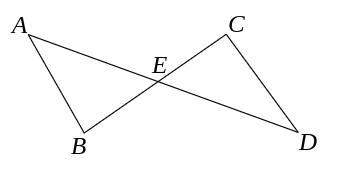 Given that be≅ce and ae≅de, which of the following triangle congruence statements can be used to pro