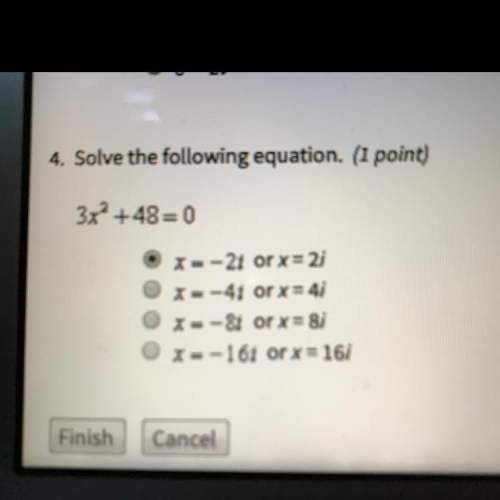 3x^2+48=0, solve the equation