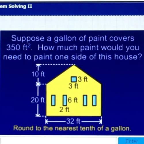 How many gallons of paint are needed. round to the nearest tenth of a gallon.