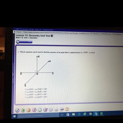 Which equation can be used to find the measure of an angle that is supplementary to