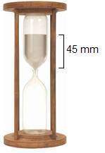 An hourglass consists of two sets of congruent composite figures on either end. each composite figur