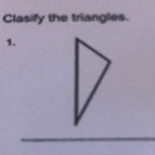 Can someone quickly me with this math question? ? i have to classify what triangle this is. the c