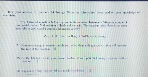 The balanced equation below represents the reaction between a 5.0 gram sample of zinc metal and 0.5