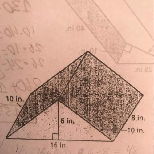 How do u find the area of this triangular prism?