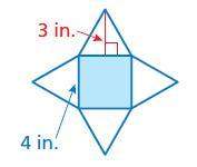 Find surface area of regular pyramid