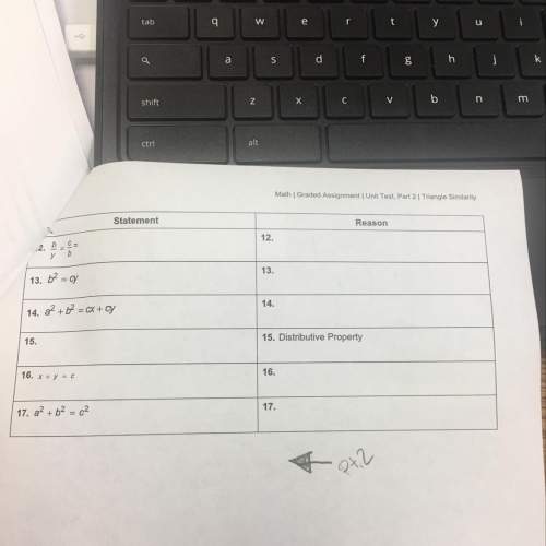 50 ! complete the proof of the pythagorean theorem.  given: abc is a right triangle , with a