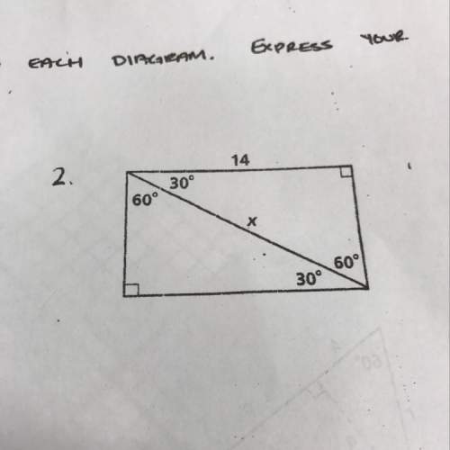 What does x equal in the special right triangle ?