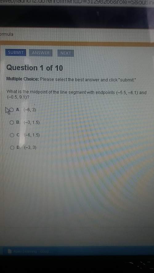 What is the midpoint of the line segment