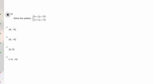 Solve the system.  (0, −6) (6, −6) (6, 0)